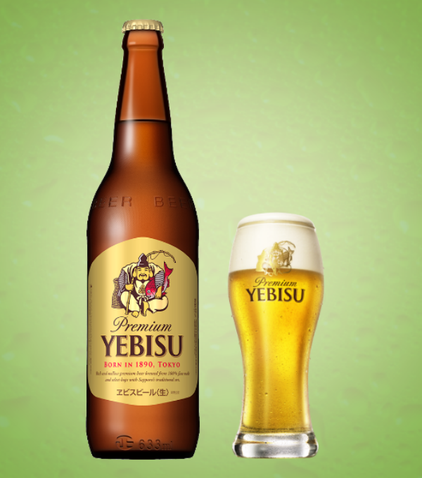 ヱビスビール（中瓶）の画像
